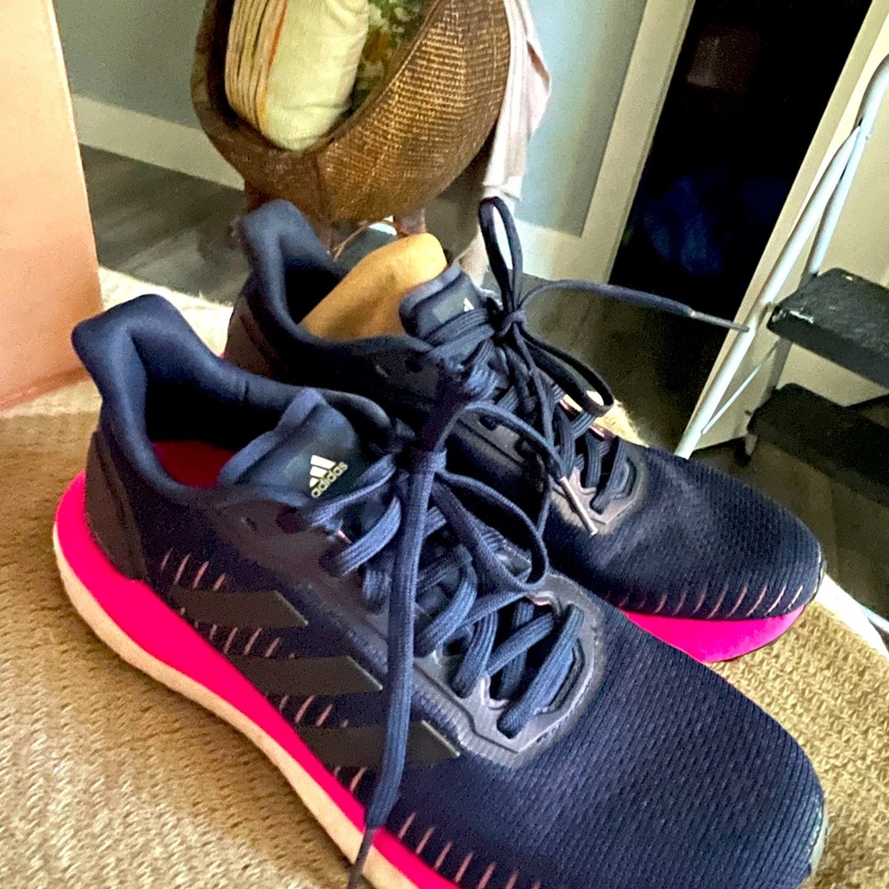 Adidas Boost Tennis Shoes; worn once, like new.